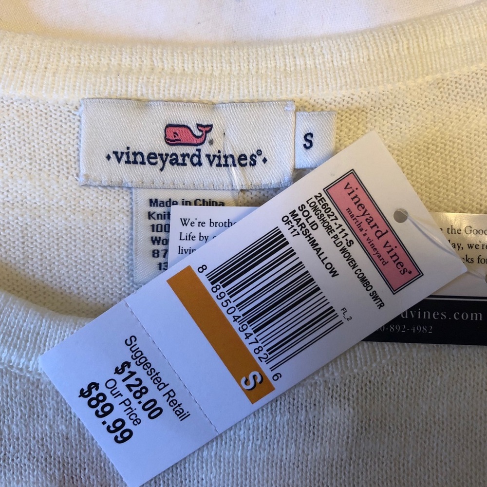 Vineyard vines longshore pld woven sweater combo